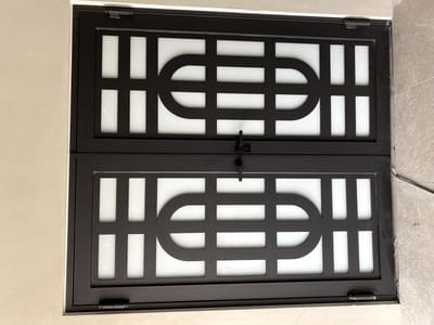 Deco doors with frosted glass. Entry Doors by Nair Smart Solutions